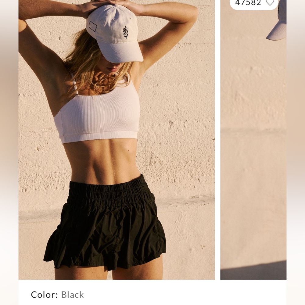 FP Movement by Free People Black Get Your Flirt on Shorts